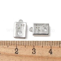 Gestell Messing micro ebnen Zirkonia Anhänger&nbsp;KK-P290-55P