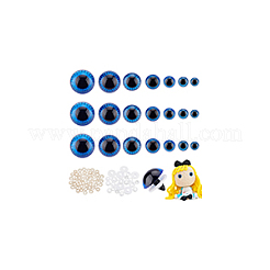 64pcs 8 Arten basteln Plastikpuppenaugen&nbsp;DOLL-GA0001-18