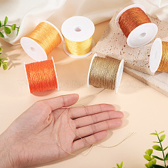 6 Rolle 6 Farben 6-fädiges Polyester-Metallic-Garn&nbsp;OCOR-TA0003-13