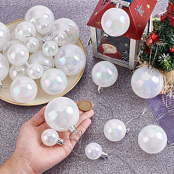 56 pièce 4 styles de décorations suspendues en forme de boule de Noël pour animaux de compagnie&nbsp;AJEW-HY0003-09A
