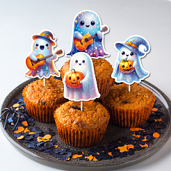 Decorazioni per torte fantasma di Halloween&nbsp;PW-WGBC9F0-01