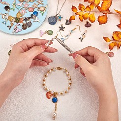 48pcs Ozean Thema Charme Anhänger Fischschwanz Muschel Emaille Charme gemischte Form Anhänger für Schmuck Halskette Armband Ohrring machen Handwerk&nbsp;JX126A