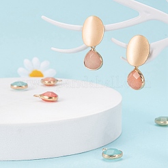 14 Stück 7 Stil natürliche weiße Jade-Anhänger&nbsp;G-LS0002-06