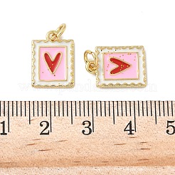 Messing Emaille Anhänger / charms&nbsp;KK-C110-34G
