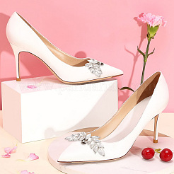 4 Stück 2 Farben Flügel Legierung Strass Schuh Dekoration&nbsp;FIND-GO0002-27