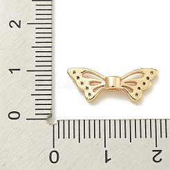 Placcatura a cremagliera in ottone con micro pavé di zirconi cubici&nbsp;KK-K386-18G-01