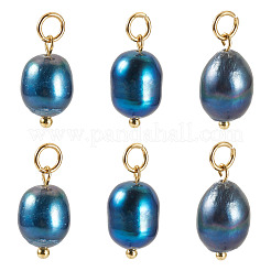 10pcs pendentifs de perles d'eau douce de culture naturelles&nbsp;HJEW-TAC0181