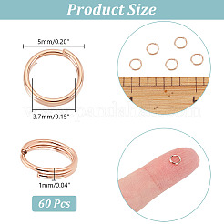 60 pieza de anillos partidos de acero inoxidable 304&nbsp;STAS-UN0039-65
