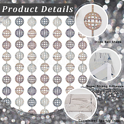 Cortinas de plástico con bolas de discoteca y láser&nbsp;AJEW-WH20020-102B