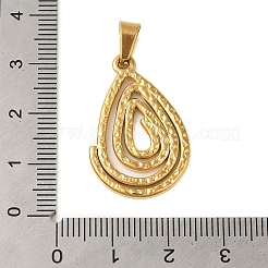 Placcatura ionica (ip) ciondoli in acciaio inossidabile 304&nbsp;STAS-C103-18A-G