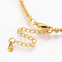 Ottone palla making collana a catena&nbsp;KK-F763-06G