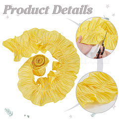 Ruban à volants en polyester&nbsp;DIY-WH0632-77C