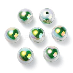 Placcatura uv perline acriliche iridescenti arcobaleno&nbsp;OACR-F004-09D