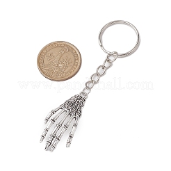 Schlüsselanhänger aus Legierung mit Totenkopf-Motiv für Halloween&nbsp;KEYC-JKC00860