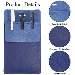 2 trousse à stylos rectangulaire en cuir PU&nbsp;AJEW-CL0006-56