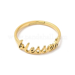 Placcatura ionica (ip) 304 anello regolabile in acciaio inossidabile&nbsp;RJEW-L107-024G