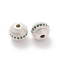 Perline zirconi micro pave  in ottone&nbsp;KK-C071-08S