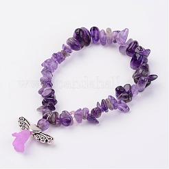 Natürliche gemischte Stein Stretch-Armbänder&nbsp;BJEW-JB02527
