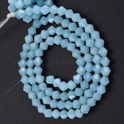 Facettierte Bicone Opal Perlen Stränge&nbsp;EGLA-P017-01B