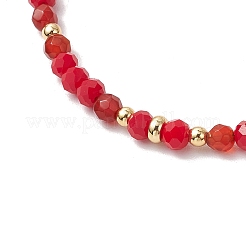 Armbänder aus natürlichen roten Achatperlen für Frauen&nbsp;BJEW-JB11572