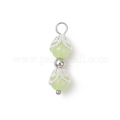 4 Stück Anhänger aus Imitations-Jadeglas in 4 Farben (Backfarbe)&nbsp;PALLOY-JF04184