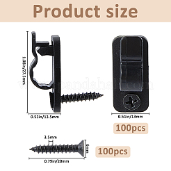 100 Stück verstellbarer Nylon-Drahtbefestigungssitz&nbsp;FIND-FH0016-78