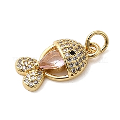 Colgante micropavé cubic zirconia de latón&nbsp;KK-C137-08G-02