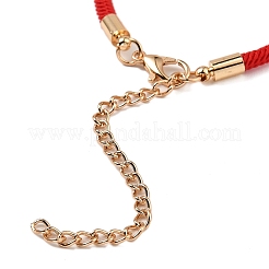 12 pz 12 colori braccialetti in poliestere&nbsp;BJEW-P340-12C-G