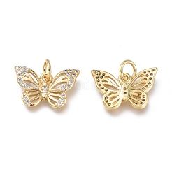 Messing micro pave klar zirkonia charme&nbsp;ZIRC-Q024-11G
