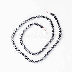Chapelets de perles en hématite synthétique sans magnétiques&nbsp;G-D800-12A