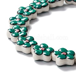 Porcelaine main perles de fleurs brins&nbsp;PORC-F003-01I