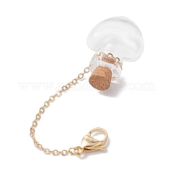 Decorazioni pendenti con bottiglie dei desideri in vetro vuote&nbsp;HJEW-JM02662-04