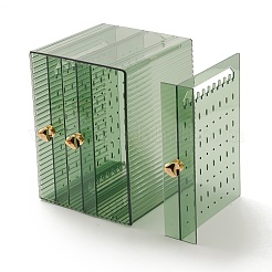 Rechteckige transparente Ausstellungenbox für Ohrringe aus Kunststoff&nbsp;ODIS-O002-01A