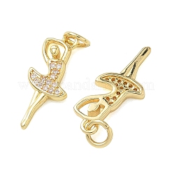 Colgante micropavé cubic zirconia de latón&nbsp;KK-T085-15D-G