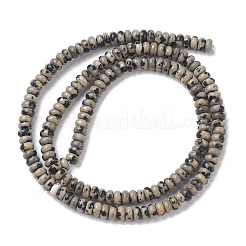 Natur Dalmatiner Jaspis Perlen Stränge&nbsp;G-H292-A09-02