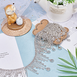 Chaînes de coupe en strass de verre de 1 yard&nbsp;CHC-NB0001-07