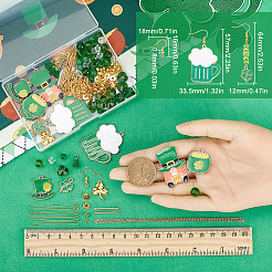 DIY-Sets zum Basteln von Ohrhängern zum Thema St. Patrick's Day&nbsp;DIY-SC0024-74