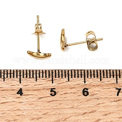 Ohrstecker aus 304 Edelstahl für Damen&nbsp;EJEW-G459-01B-G