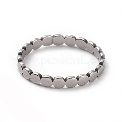 Anlaufgeschützter ovaler Wickelfingerring aus 201er Edelstahl für Damen&nbsp;RJEW-J051-23P
