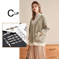 Clip maglione vintage in lega&nbsp;JEWB-GA0001-001
