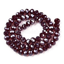 Chapelets de perles en verre électroplaqué&nbsp;EGLA-A034-T1mm-A28
