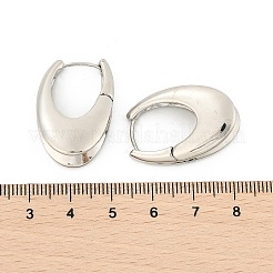 Pendientes de aro de latón para las mujeres&nbsp;EJEW-U041-04P