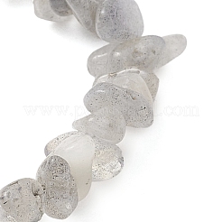Bracelets extensibles en perles de labradorite naturelle pour hommes et femmes&nbsp;BJEW-JB12086-01