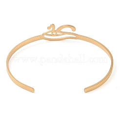 201 bracciale rigido in acciaio inox con occhio di dio di Horus per donna&nbsp;LS-BJEW-P337-01G