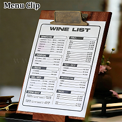 Clip per menu in lega di zinco&nbsp;AJEW-WH20054-399
