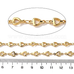 Chaînes à maillons coeur en laiton&nbsp;CHC-H113-04G