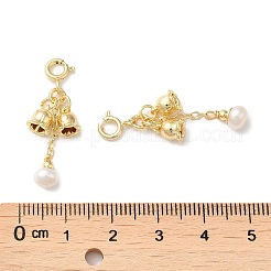 Décorations de pendentifs en perles naturelles&nbsp;PEAR-M012-05G
