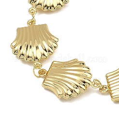 Bracelet à maillons en forme de coquillage en acier inoxydable 304 pour femme&nbsp;BJEW-JB13624