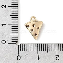 Breloques en laiton avec zircone cubique de micro pave&nbsp;KK-P337-03C-G