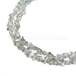 Placcare trasparente perle di vetro fili&nbsp;EGLA-N002-20A-D04